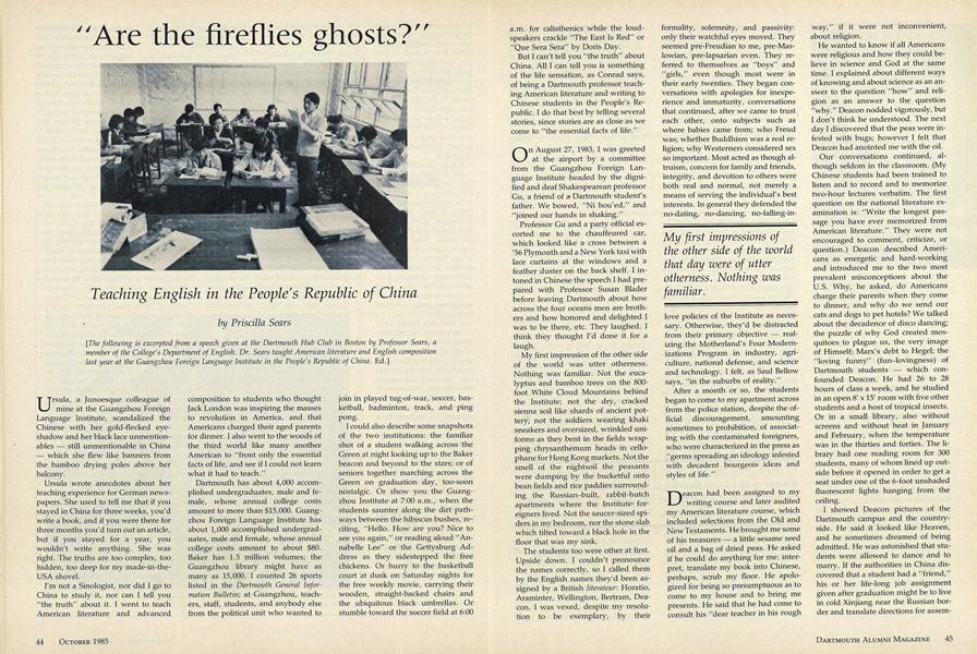 "Are the fireflies ghosts?"