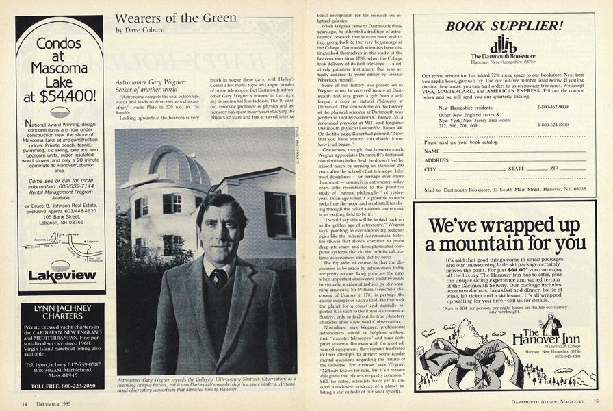 Astronomer Gary Wegner: Seeker of another world