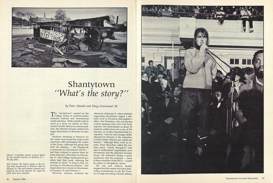 Shanty town "What's the story?"