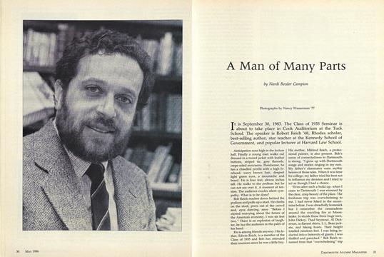 A Man of Many Parts, Page: 30 - MAY 1986 | Dartmouth Alumni Magazine