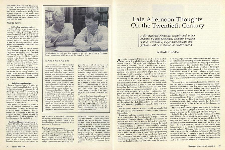 Late Afternoon Thoughts On the Twentieth Century