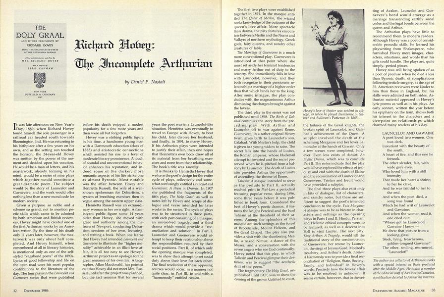 Richard Hovey: The Incomplete Arthurian