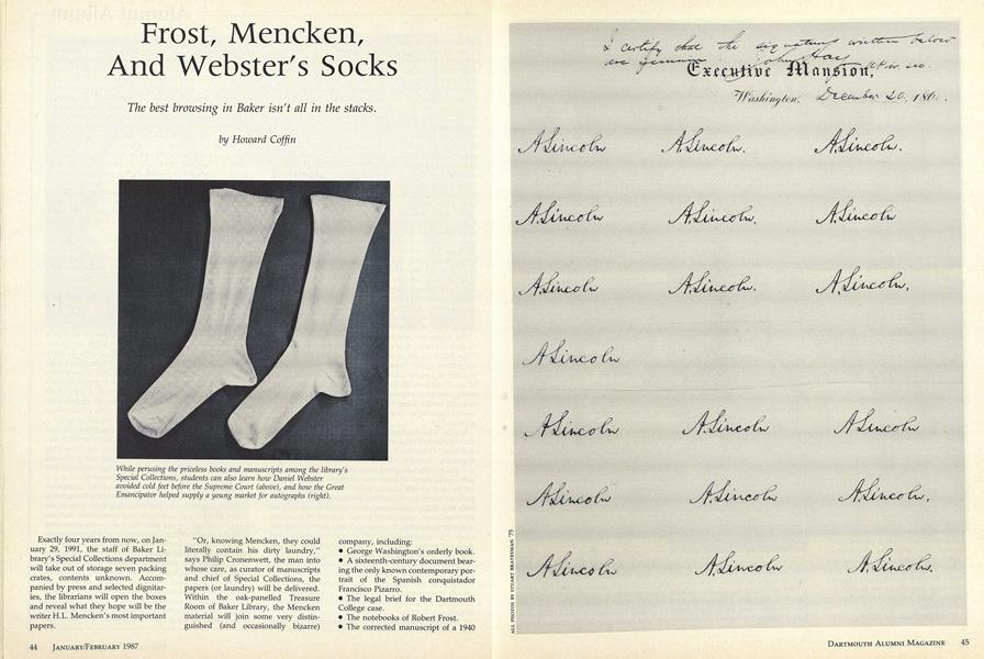 Frost, Mencken, And Webster's Socks