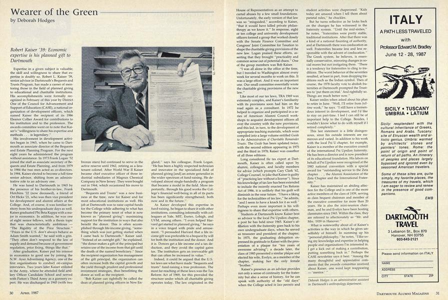 Robert Kaiser '39: Economic expertise is his planned gift to Dartmouth