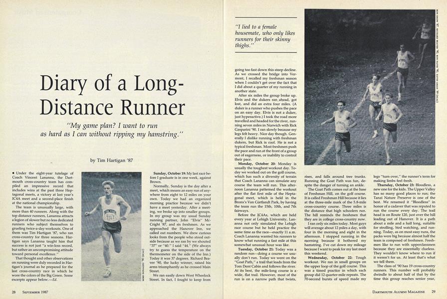 Diary of a Long Distance Runner