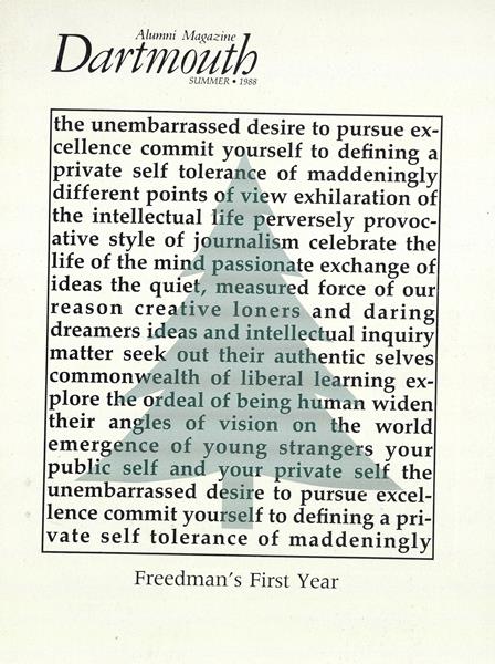 Issue: - June 1988 | Dartmouth Alumni Magazine
