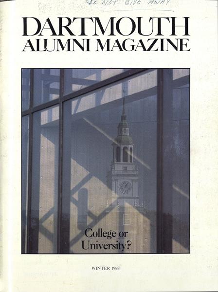 Issue: - December 1988 | Dartmouth Alumni Magazine