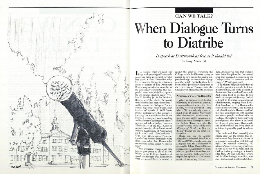 When Dialogue Turns to Diatribe