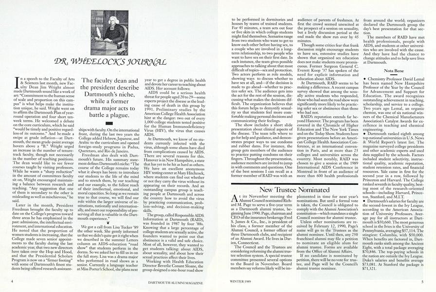 Dr. Wheelock's Journal
