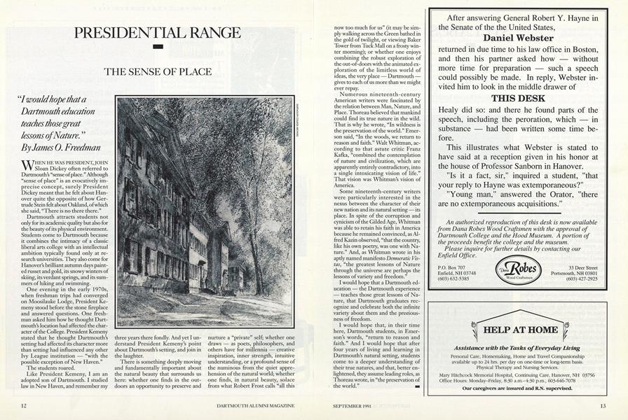 THE SENSE OF PLACE