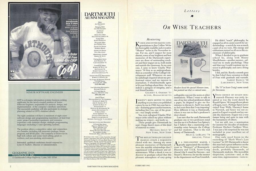 On Wise Teachers
