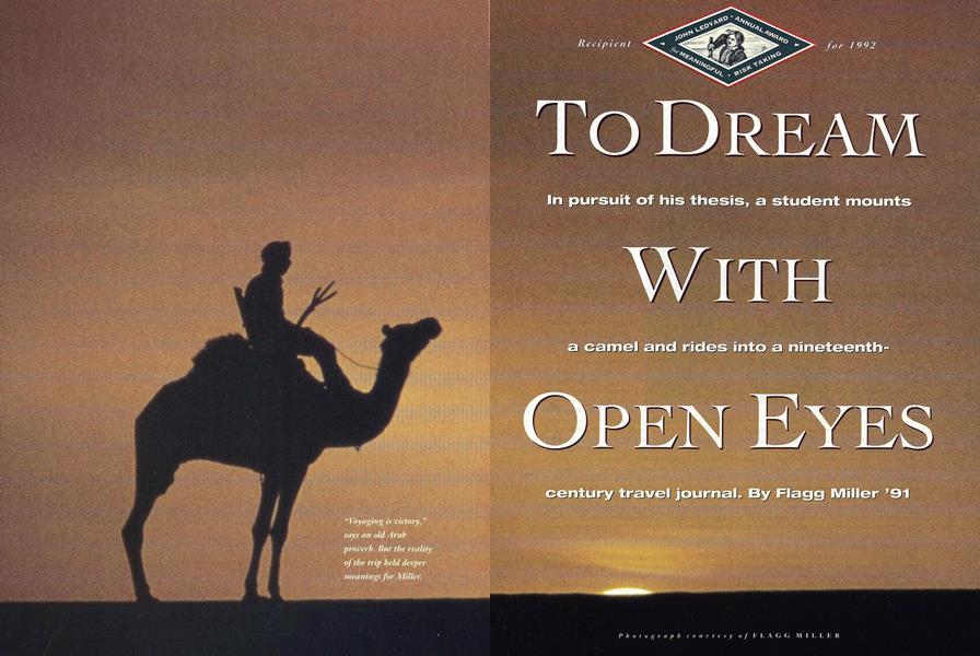 To Dream With Open Eyes