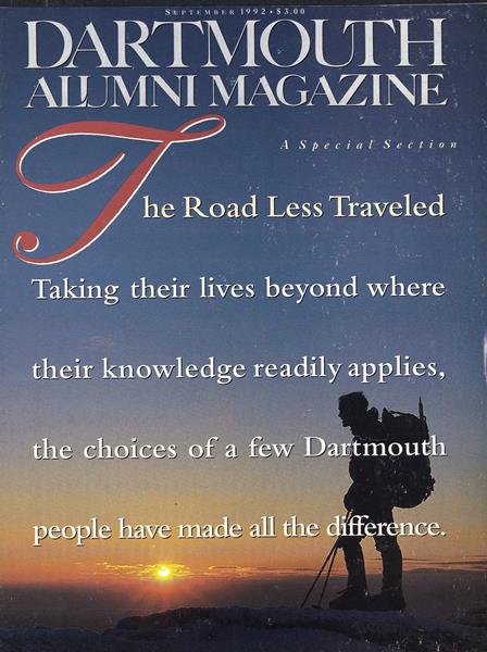 Issue: - September 1992 | Dartmouth Alumni Magazine