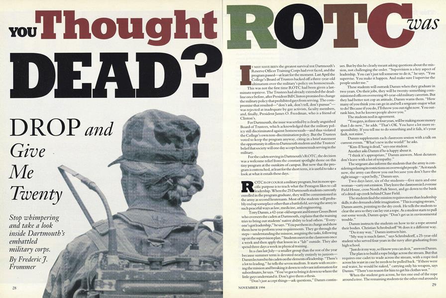 You Thougnt Rotc was Dead?