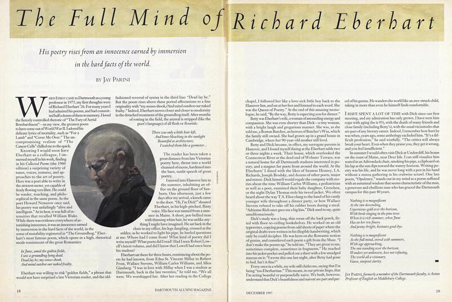 The Full Mind of Richard Eberhart