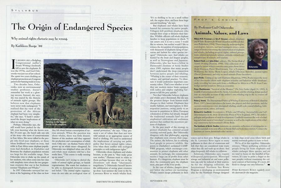 The Origin of Endangered Species