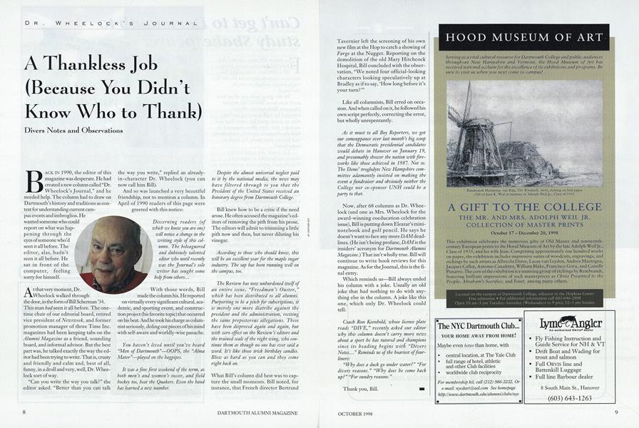 A Thankless Job (Because You Didn't Know Who to Thank)