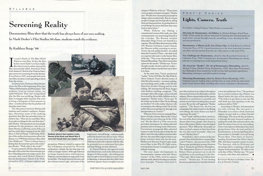 Screening Reality