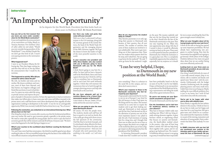 “An Improbable Opportunity”